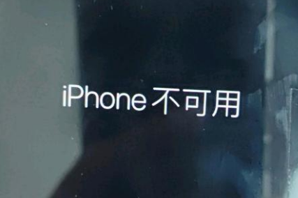 高阳苹果服务网点分享锁屏界面显示“iPhone 不可用”如何解决 